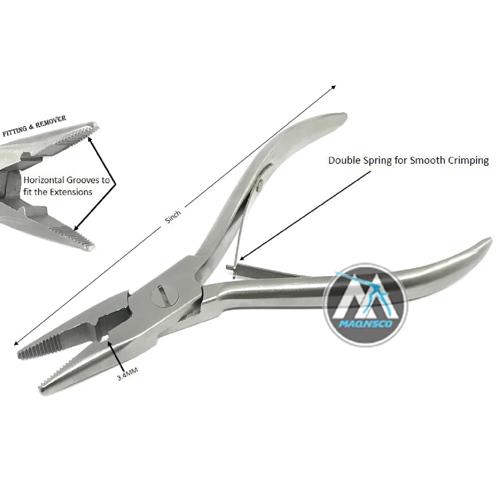 Pink Multi-Functional Micro Links Rings Tool Kit Stainless Steel Closer Plier for Hair Extensions Feather Extensions Bead