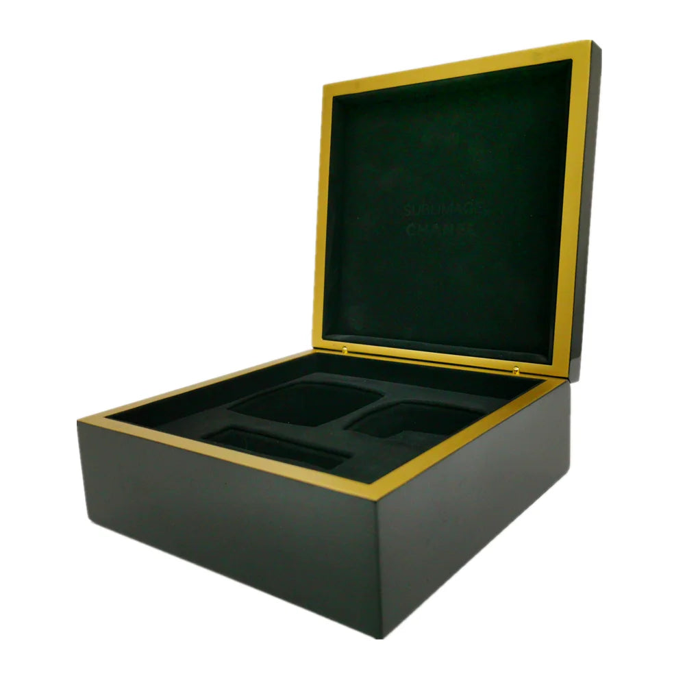 Custom Creative Eco-Friendly Painted Luxury Wood Hinged Perfume Box Packaging MegaBDM