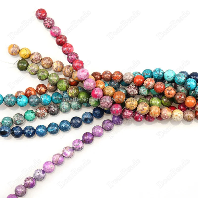 2021 New Arrival Round Gemstone Loose Beads for DIY Jewelry Making 8MM 10MM