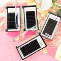 Fast Fanning 0.03 0.05 0.07mm Mega Volume Easy Fan Lash Extensions Best Quality Black Auto Blooming Lashes with Private Labels