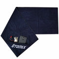 Custom logo Microfiber Gym Towel with Zipper Pocket Fitness Gym Towel