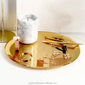Stainless Steel Gold Modern Elegant Handmade Durable Sustainable 28cm Food-Safe Commercial Grade Storage Candle Serving Trays