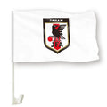 Double Sided Car Flag Customized Screen Printed Outdoor Sports Flag Japan Team  Custom Car Window Flag