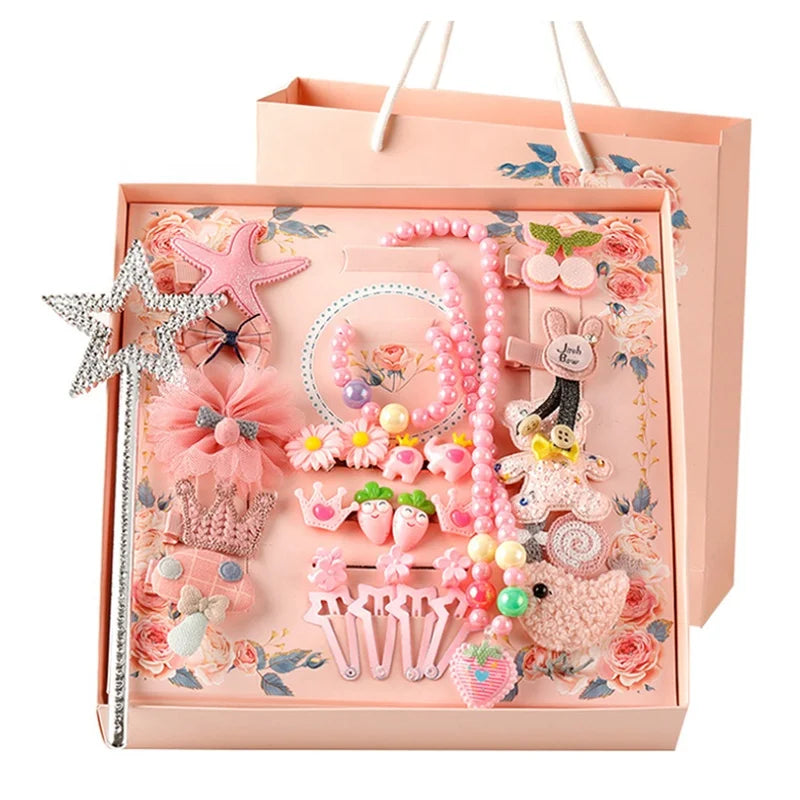 Hotselling Fashion Gift Box Hair Accessories Set Fancy 28pcs Hair Accessories Set Instock