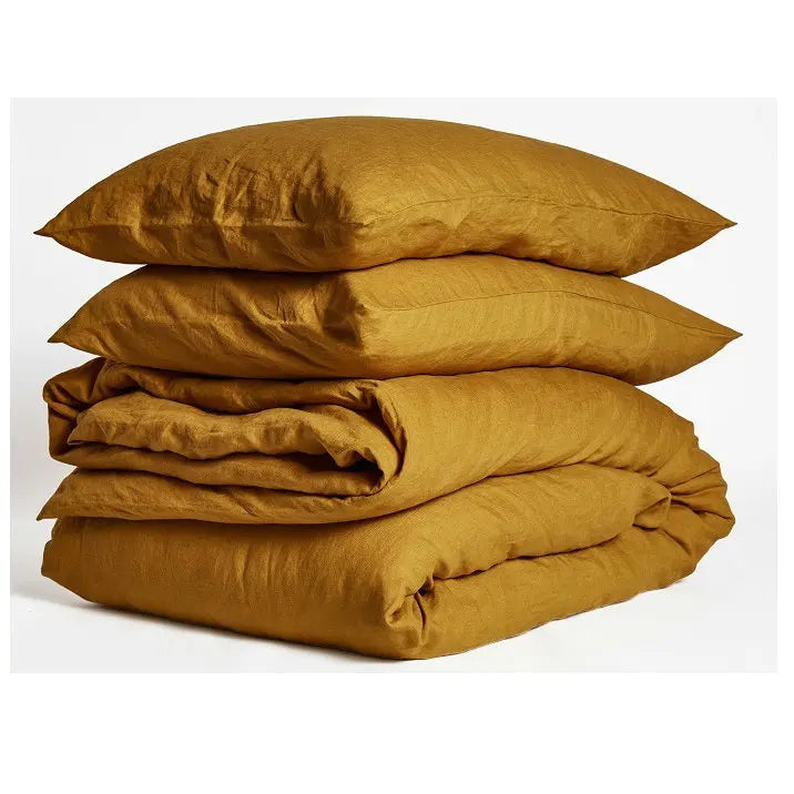 3-Piece 100% Pure French Linen Duvet Cover Sets Fall Eco-Friendly 400TC Quality Woven Hotel Grade Bed Linen Home Use King Queen