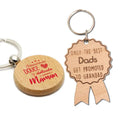 Custom Engraved Printed Wooden Keyring for Promotion