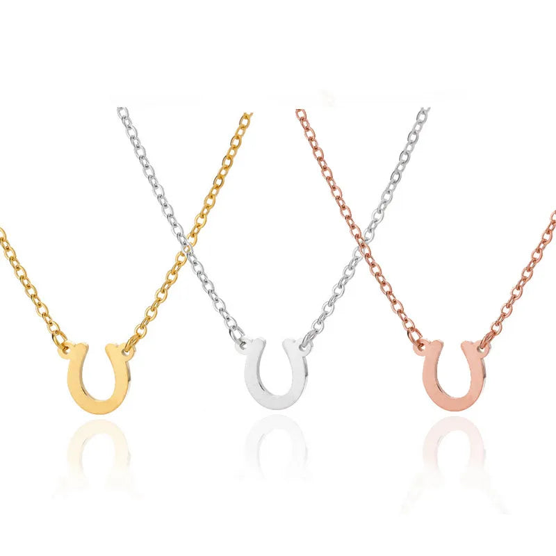 Wholesale Jewelry Pendant Stainless Steel Horse Shoe Gold Horseshoe