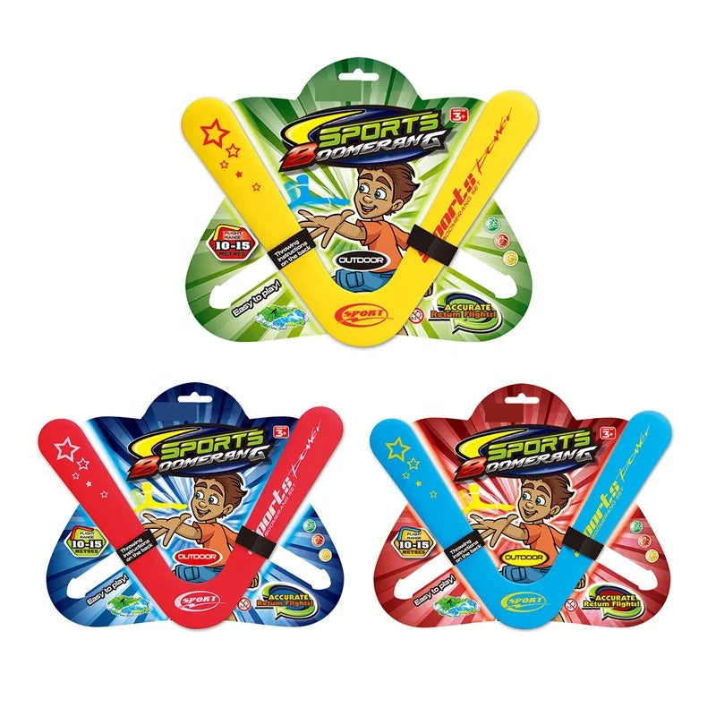 Easy to Play Sport Toy Plastic Boomerang Toy Throw for Beginners