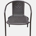 Wholesale Garden Furniture PVC Outdoor Plastic Chairs Modern Restaurant Terrace Furniture Rattan Furniture Rope Chairs MegaBDM
