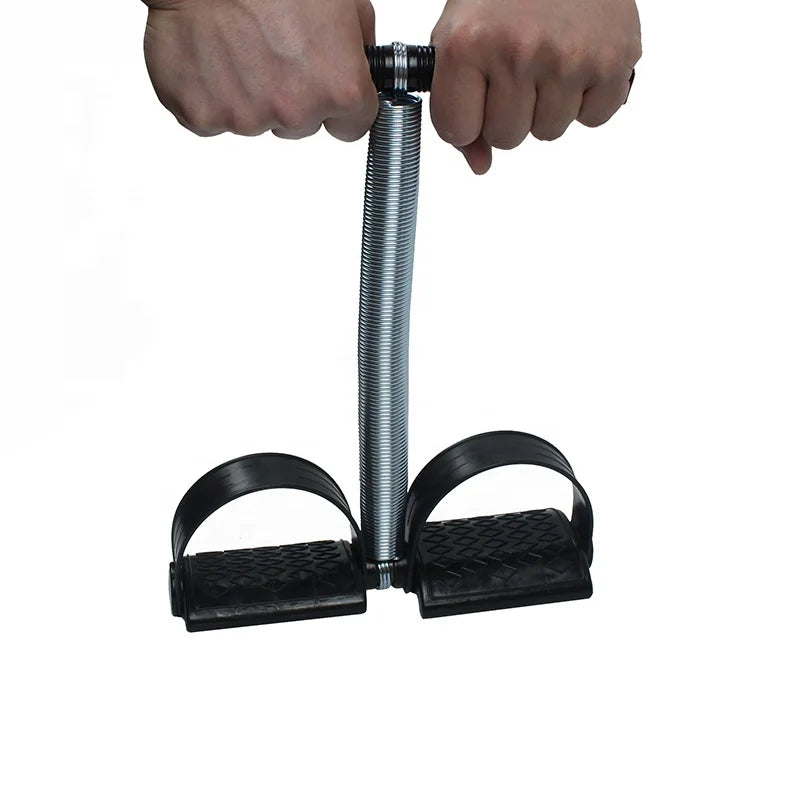 Multifunctional Double Spring Tension Abdominal Exerciser Equipment Sit up Foot Assistant Foot Pedal Pull Rope Tummy Trimmer