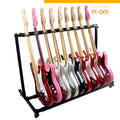 Guitar Stand for Electric GuitarsAcoustic GuitarClassical Display Rack (9-Space)