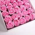 50pcs Artificial Flower Rose Soap Flower Head Immortal Bouquet Packaging for Wedding Decoration