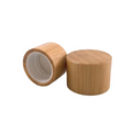 Yolio 100ml Perfume Bottle with Non-Spill Bamboo Lid Wood Grain Design Recyclable
