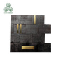 MUMU DESIGN Mosaic Parquet Art Wood Board Panel Tiles Wall Decoration Wooden Mosaics