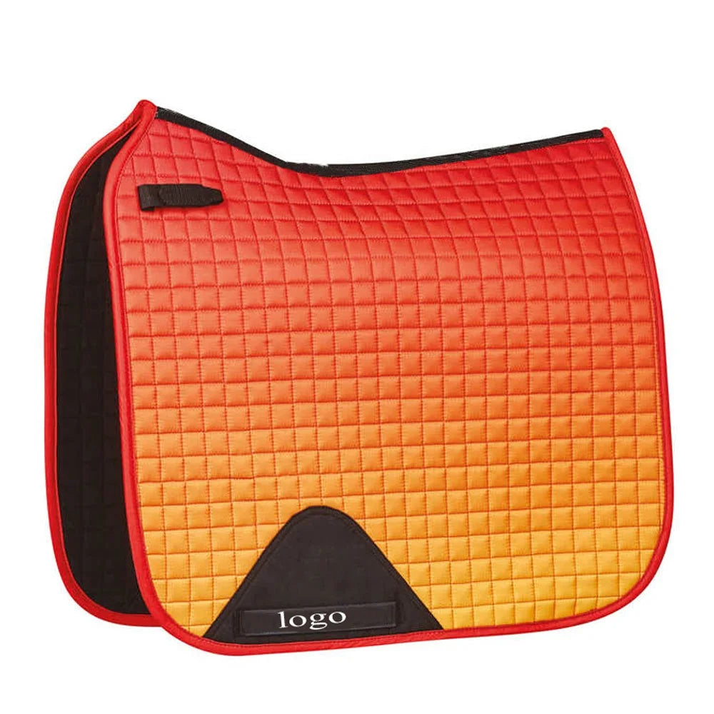 Saddle Pad with Built-in Monogramming Options Quilt Jumping Saddle Pad Cotton Horse Saddle Pad With Matching Ear Bonnet