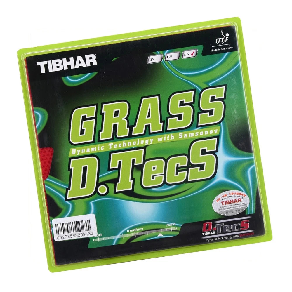 Tibhar GRASS D.TECS Table Tennis Racket Original Pingpong Bat Rubber Pimple out Design for Optimal Performance