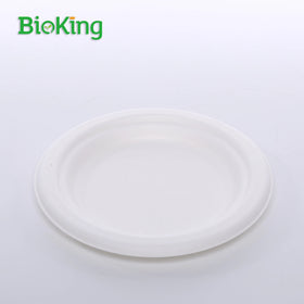 BioKing Top Fashion Biodegradable Disposable Bagasse Plates for Restaurants Weddings for Food Packaging Sushi Display