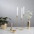 Luxury Custom Metal Taper Tall Candle Stick Stand Modern Decorative Gold Candlesticks Holder for Wedding Party