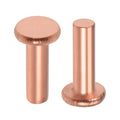 Low MOQ Anti-Shedding Solid Copper Flat Head Rivets National Standard Remaches for Leather