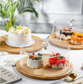 Unique Dessert Table Decorations Luxury Wedding Clear Tray Acrylic Wood Cake Stand