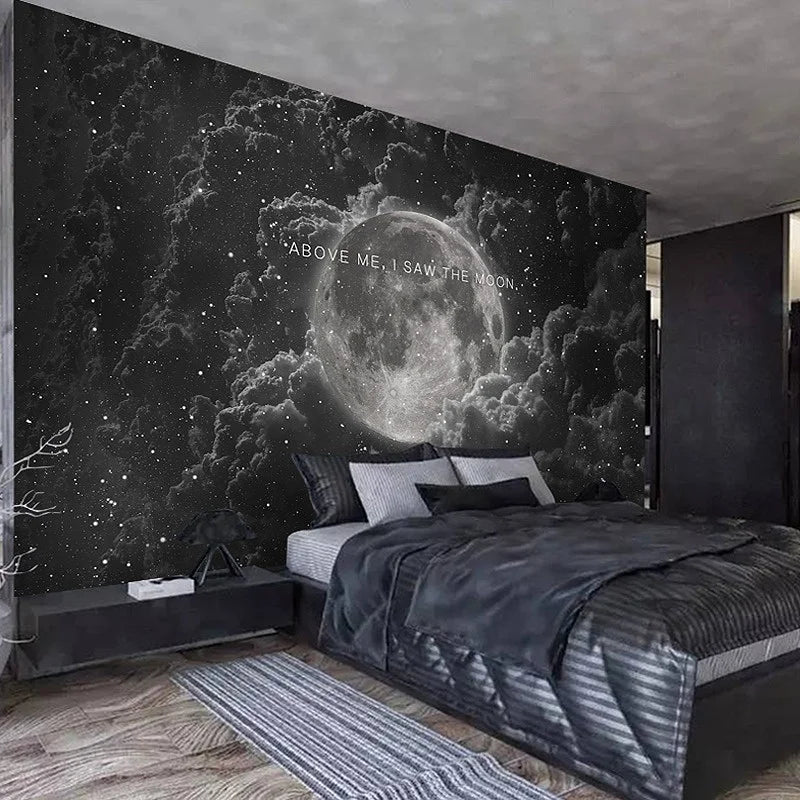 Custom Industrial Galaxy Starry Universe 3D Botanical Waterproof Anti-Static Silk Wallpaper Mural Home Decoration