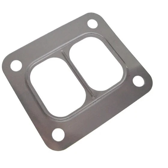 T4 4 Bolt Divided Turbo Inlet Gasket 304 Stainless Steel Manifold Flange Gasket for Race Car 1mm Thickness MegaBDM
