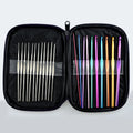 Metal Handle Crochet Needles Crochet Hooks Set 0.6-1.9mm Crochet for Knitting Needles Weave Sewing Needles Tool