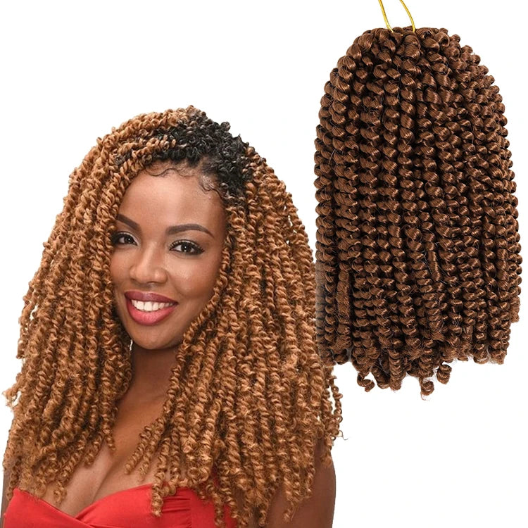 12inch Spring Twist Hair Crochet Braids Ombre Passion Twist Synthetic Pre-Twist Crochet Hair Extensions Braiding