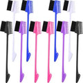 Double Sided Different Color Edge Brush and Comb Bristle Hair Brush Comb Grooming Edge Brush Combs