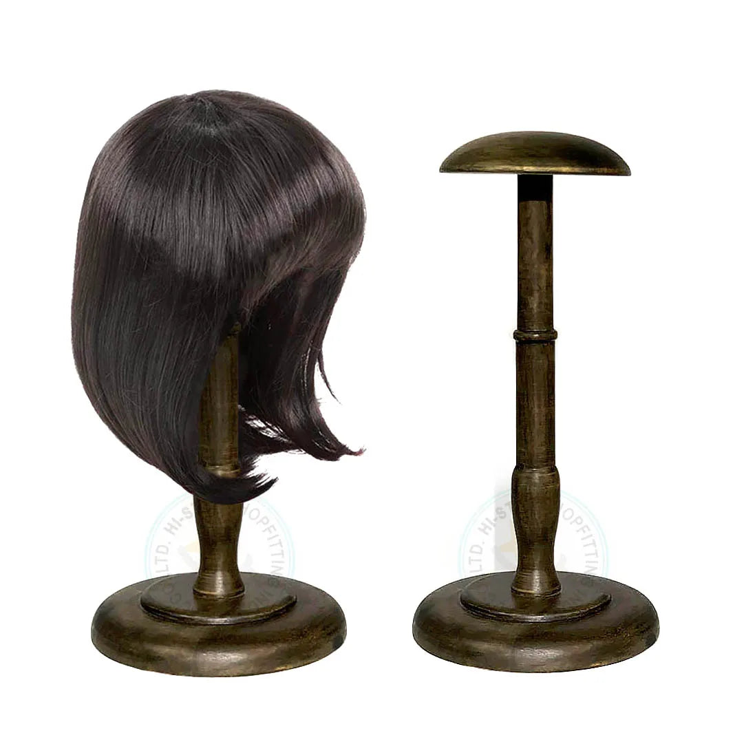 Durable Counter Top Wood Hair Display Rack Holder Wig Stand for Retail Shops Salon Use