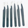 Professional Precision Individual Eyelash Extension Tweezers Personalized Lashing Stainless Steel Tweezers Black Sustainable