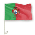 High Quality 50cm Premium Car Windsock Window Flag Pole Portuguese Football Team Samoan Sublimation Print Digital Graphic