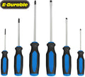E-durable Blue Magnetic Screwdriver Set One Man One Screwdriver Stainless Steel Screwdriver