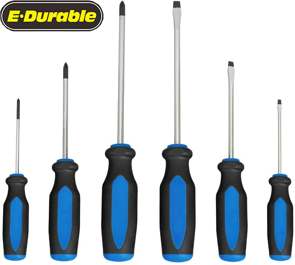 E-durable Blue Magnetic Screwdriver Set One Man One Screwdriver Stainless Steel Screwdriver