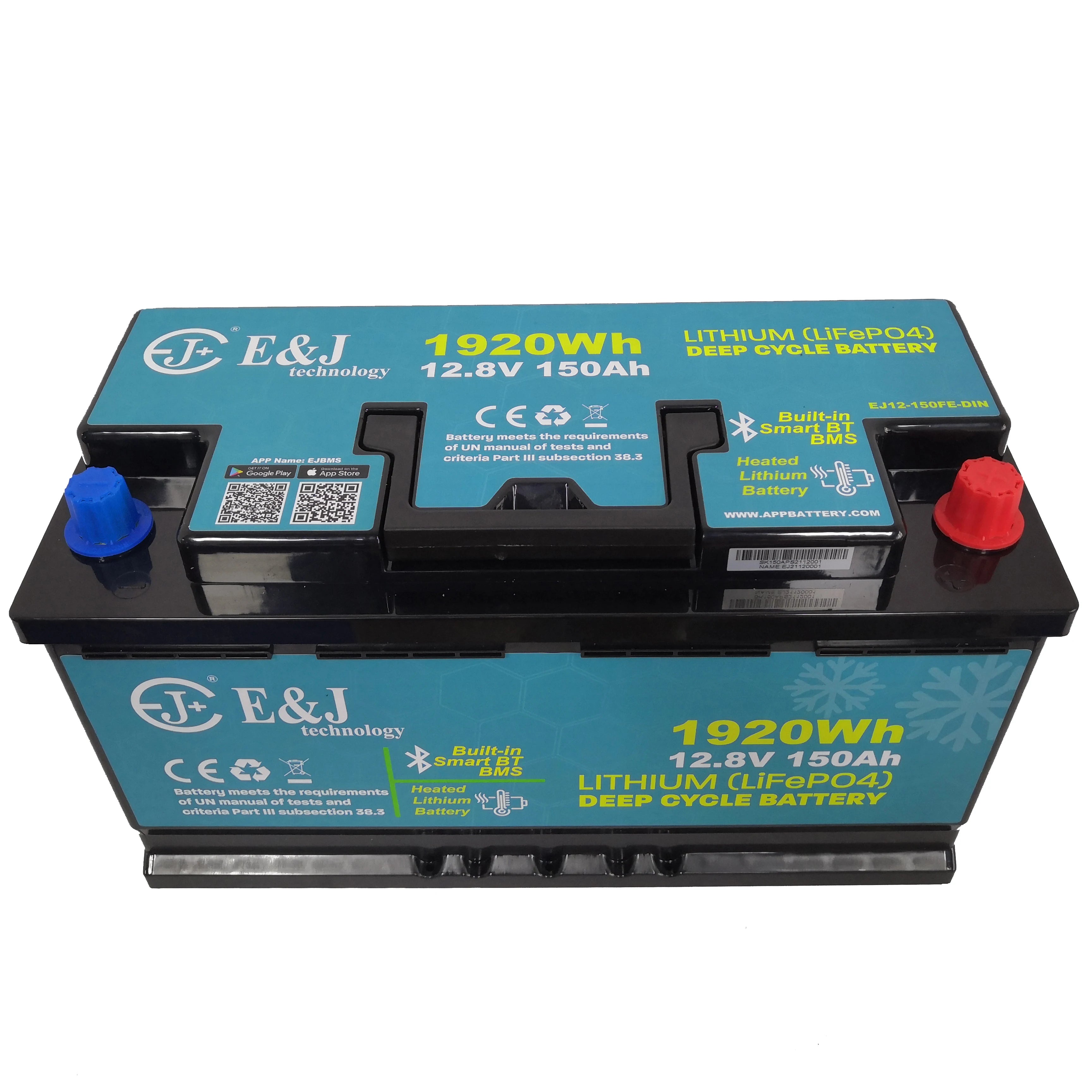 Certified EJ Group 49 Lithium 150Ah LiFePO4 Battery Perfect Upgrade for Metris Getaway Fiat Ducato Peugeot Boxer Citroen