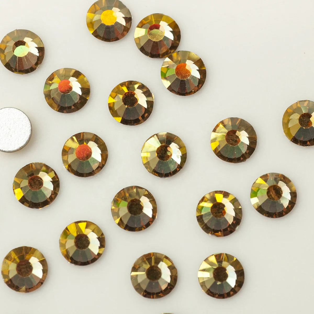 Clothing Accessories Suppliers SS20 Design Rhinestone SS16 Light Colorado Topaz AB Flat Back Glass Stones for Nail Art
