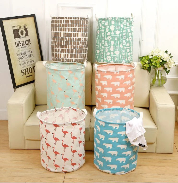 Portable Multipurpose Bucket Handmade Cheap Custom Folding Felt Round Collapsible Laundry Basket