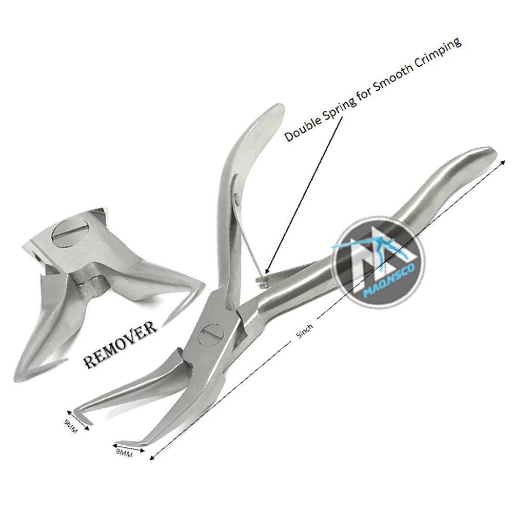 Premium Black Stainless Steel Microlink Bead Removal Tool Effortless Hair Extension Beads Remover Pliers