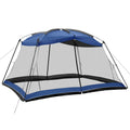 6-8 Person Summer Gazebo Tent Anti-mosquito Camping Outdoor Tent Large Space Beach Screen House Tent