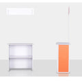 Portable Iron Collapsible Promotion Counter Advertising Promotion Desk Portable Iron Tube Promotion Counter Booth