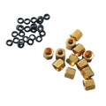 Printer 4x3mm 3x2mm Copper Nut O Ring Screw Connector for UV Damper 1390 DX7 DX4 DX5 DX6 DX7 Ink Tube