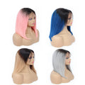 Cheap Raw Brazilian Virgin 100% Human Hair Short Bob Frontal Wigs Transparent Lace Wig for Black Women