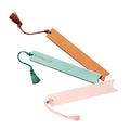 Custom Hot Foil Stamped logo Promotional PU Faux Leather Bookmark