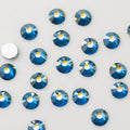 Wholesale SS6 10 12 16 20 30 Capri Blue AB Strass Flatback Nail Crystal Stone Glass Rhinestone for DIY Craft