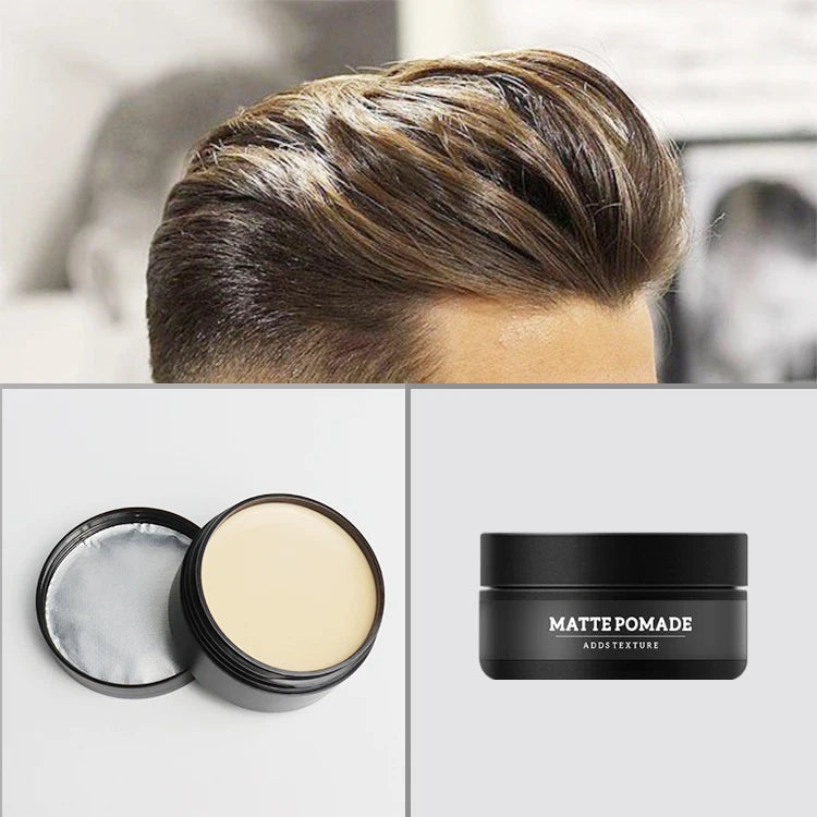 19 Years Experience Factory No Label Shine Free Formula Water Soluble Mens Hair Clay Matt Pomade
