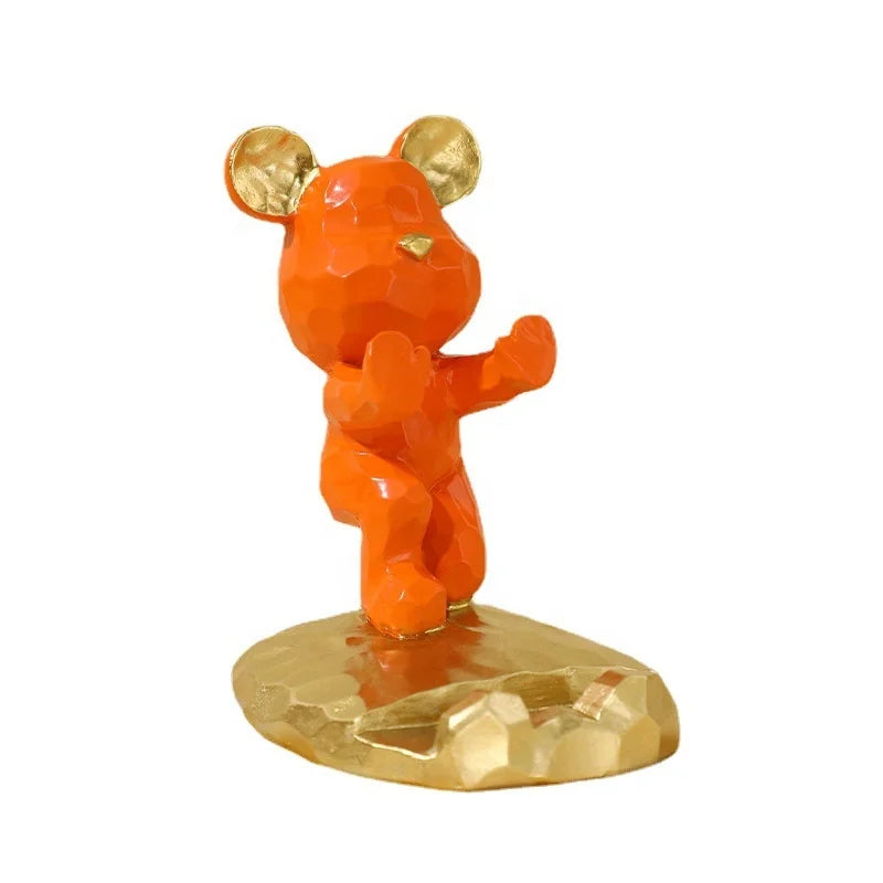 Car Decoration Accessories Three Dimensional Bear Cell Phone Stand Cute Cell Phone Stand