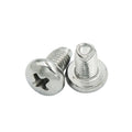 Blue White Zinc Plated Stainless Steel Cross Recessed Pan Head Triangle Teeth Self Tapping Screws Metric