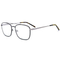 New Polygonal Clear Frame Glasses Men Double Beam Large Frame Metal Plain Mirror Male Eyewear Eyeglasses Frames MegaBDM