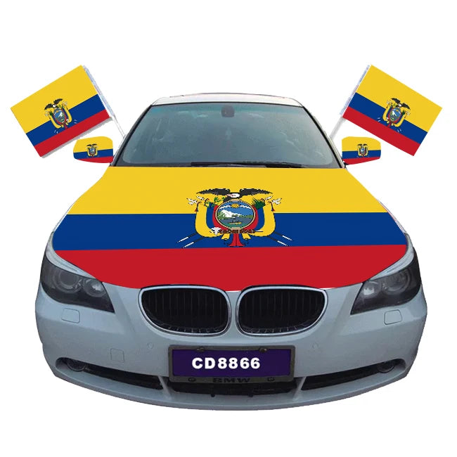 High Quality Customized Croatia Flag Hood Cover for Cars Digital Printed Bonnet Banner Flag Erdogua Style