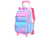 2022 New Weight Reduction Children's Backpack Ridge Weight Reduction Pull Rod Backpack for Boys and Girls Shoulder Schoolbag